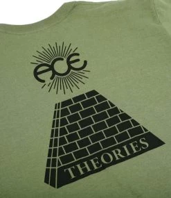 ACE TRUCKS Theoramid T-Shirt - Military Green -Skateboard Kortingswinkel ace trucks theoramid t shirt military green 3