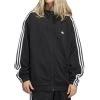 ADIDAS Firebird Track Jacket - Black -Skateboard Kortingswinkel adidas firebird track jacket black