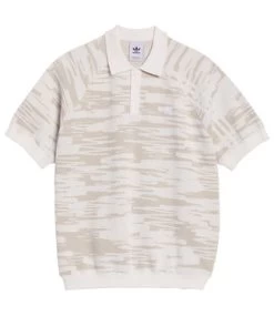 ADIDAS Nora Short Sleeve Polo - White/Brown