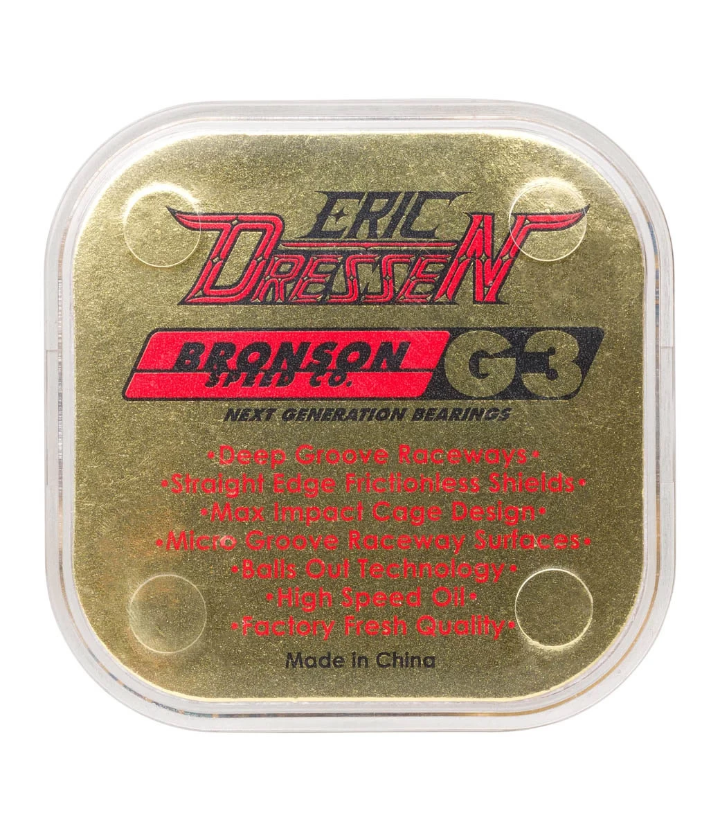 BRONSON SPEED CO. Eric Dressen Pro Bearings G3 - Red/Gold 5 BRONSON SPEED CO. Eric Dressen Pro Bearings G3 - Red/Gold - Afbeelding 3