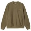 CARHARTT American Script Sweat - Larch -Skateboard Kortingswinkel carhartt american script sweat larch