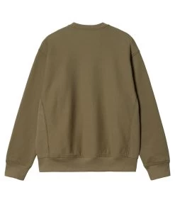CARHARTT American Script Sweat - Larch -Skateboard Kortingswinkel carhartt american script sweat larch 2