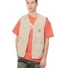 CARHARTT Arbor Vest - Dusty H Brown/Faded -Skateboard Kortingswinkel carhartt arbor vest dusty h brown faded