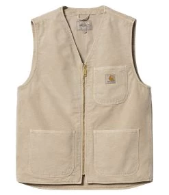 CARHARTT Arbor Vest - Dusty H Brown/Faded -Skateboard Kortingswinkel carhartt arbor vest dusty h brown faded 5