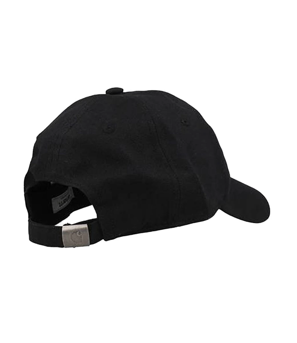 CARHARTT Canvas Script Cap - Black/White 5 CARHARTT Canvas Script Cap - Black/White - Afbeelding 3