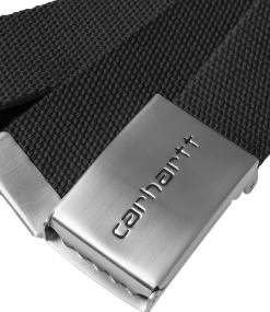 CARHARTT Clip Belt Chrome - Black 9 CARHARTT Clip Belt Chrome - Black -Skateboard Kortingswinkel carhartt clip belt chrome black 3