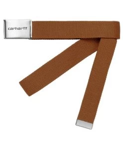 CARHARTT Clip Belt Chrome - Deep H Brown
