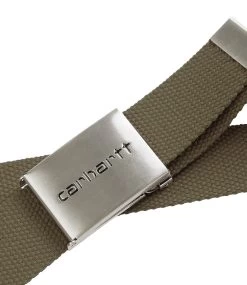 CARHARTT Clip Belt Chrome - Highland -Skateboard Kortingswinkel carhartt clip belt chrome highland 3