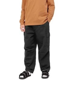CARHARTT Cole Cargo Pant - Black Garment Dyed -Skateboard Kortingswinkel carhartt cole cargo pant black garment dyed 2