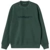 CARHARTT Duster Sweat - Discovery Green/Garment Dyed -Skateboard Kortingswinkel carhartt duster sweat discovery green garment dyed
