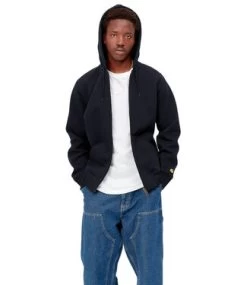 CARHARTT Hooded Chase Jacket - Dark Navy/Gold
