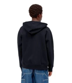 CARHARTT Hooded Chase Jacket - Dark Navy/Gold -Skateboard Kortingswinkel carhartt hooded chase jacket dark navy gold 6