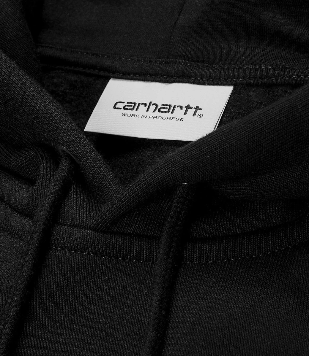 CARHARTT Hooded Chase Sweat - Black/Gold 5 CARHARTT Hooded Chase Sweat - Black/Gold - Afbeelding 3