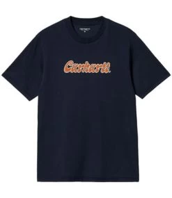 CARHARTT Liquid Script T-Shirt - Blue