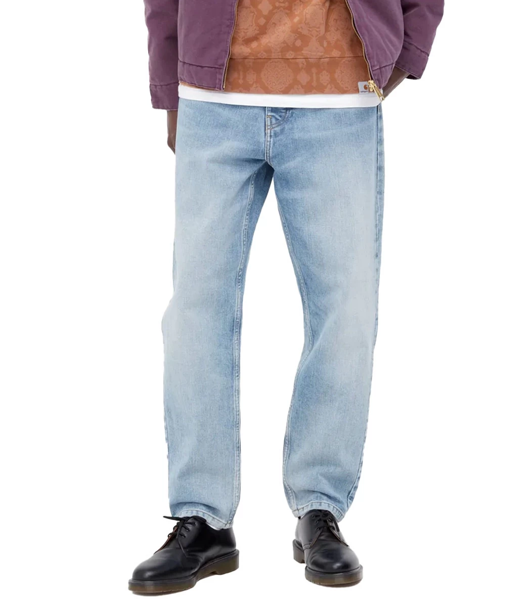 CARHARTT Newel Pant - Blue/Light Used Wash 4 CARHARTT Newel Pant - Blue/Light Used Wash - Afbeelding 2