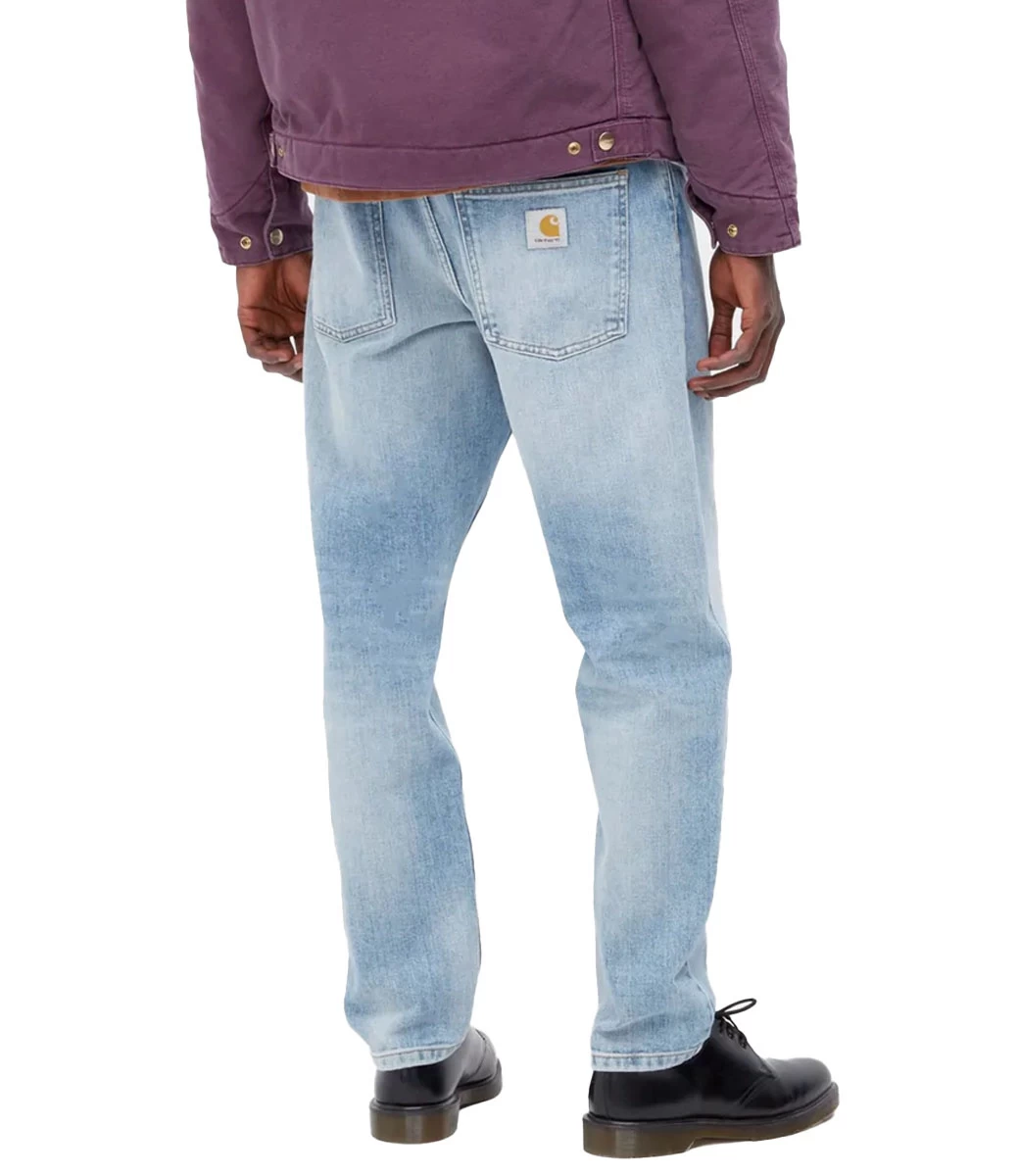 CARHARTT Newel Pant - Blue/Light Used Wash 5 CARHARTT Newel Pant - Blue/Light Used Wash - Afbeelding 3