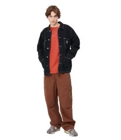 CARHARTT Og Chore Coat - Black/Heavy Stone Wash -Skateboard Kortingswinkel carhartt og chore coat black heavy stone wash 3