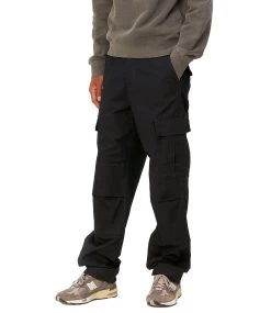 CARHARTT Regular Cargo Pant - Black/Rinsed 12 CARHARTT Regular Cargo Pant - Black/Rinsed -Skateboard Kortingswinkel carhartt regular cargo pant black rinsed 3