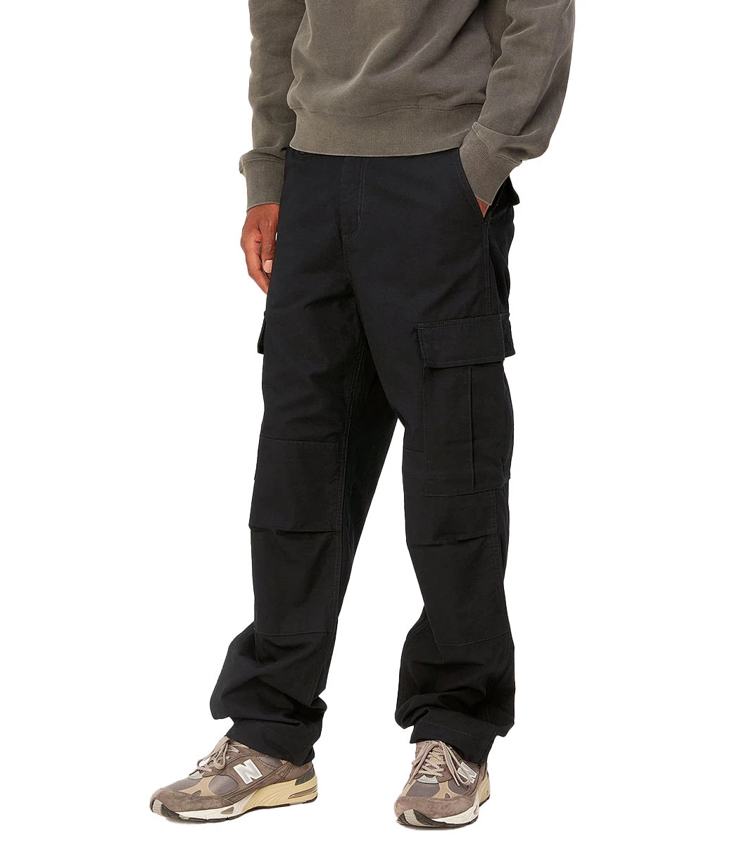 CARHARTT Regular Cargo Pant - Black/Rinsed 6 CARHARTT Regular Cargo Pant - Black/Rinsed - Afbeelding 4
