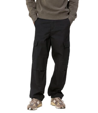 CARHARTT Regular Cargo Pant - Black/Rinsed 3 CARHARTT Regular Cargo Pant - Black/Rinsed
