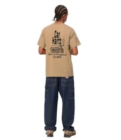 CARHARTT S/S Home T-Shirt - Dusty H Brown/Black -Skateboard Kortingswinkel carhartt s s home t shirt dusty h brown black 3