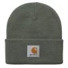 CARHARTT Short Watch Hat - Smoke Green -Skateboard Kortingswinkel carhartt short watch hat smoke green