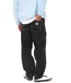 CARHARTT Simple Pant - Black/Heavy Stone Wash -Skateboard Kortingswinkel carhartt simple pant black heavy stone wash 2