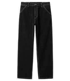 CARHARTT Simple Pant - Black/Heavy Stone Wash -Skateboard Kortingswinkel carhartt simple pant black heavy stone wash 6