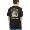 ELEMENT Heliaca Tees - Flint Black -Skateboard Kortingswinkel element heliaca tees flint black