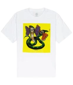 ELEMENT Hirotton Snake T-Shirt - Optic White -Skateboard Kortingswinkel element hirotton snake t shirt optic white 7