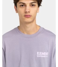 ELEMENT Never Tees - Lavender Gray -Skateboard Kortingswinkel element never tees lavender gray 2