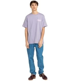ELEMENT Never Tees - Lavender Gray -Skateboard Kortingswinkel element never tees lavender gray 5