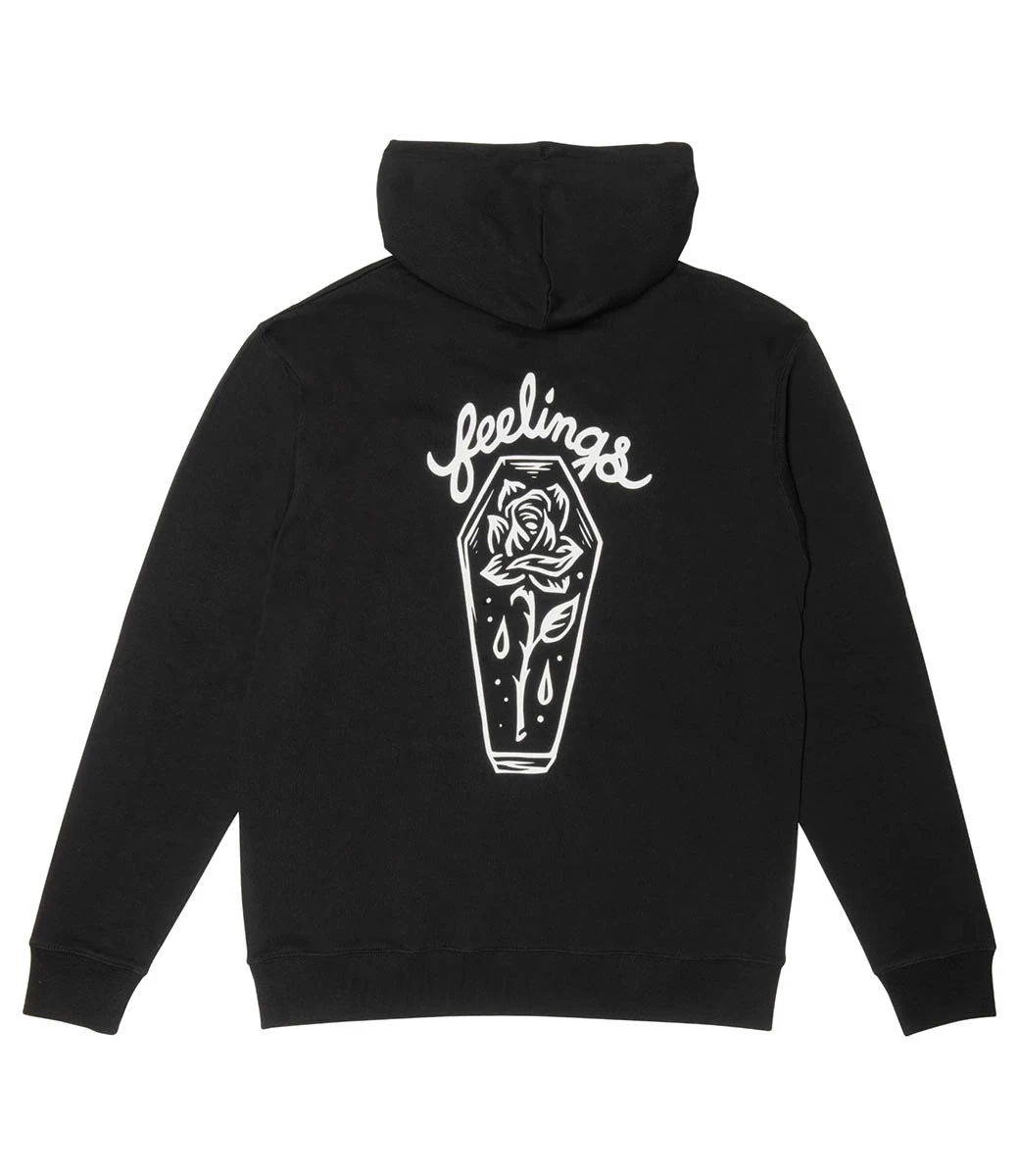 FEELINGS Coffin Hoodie - Black 4 FEELINGS Coffin Hoodie - Black - Afbeelding 2