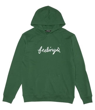 FEELINGS Feelings Logo Hoodie - Dark Green 3 FEELINGS Feelings Logo Hoodie - Dark Green