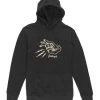 FEELINGS Hand Hooded Sweatshirt - Black -Skateboard Kortingswinkel feelings hand hooded sweatshirt black