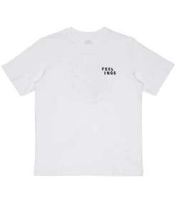 FEELINGS I See You Ss Tee - White -Skateboard Kortingswinkel feelings i see you ss tee white 2