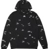 FEELINGS Sketch Hooded Sweatshirt - Black