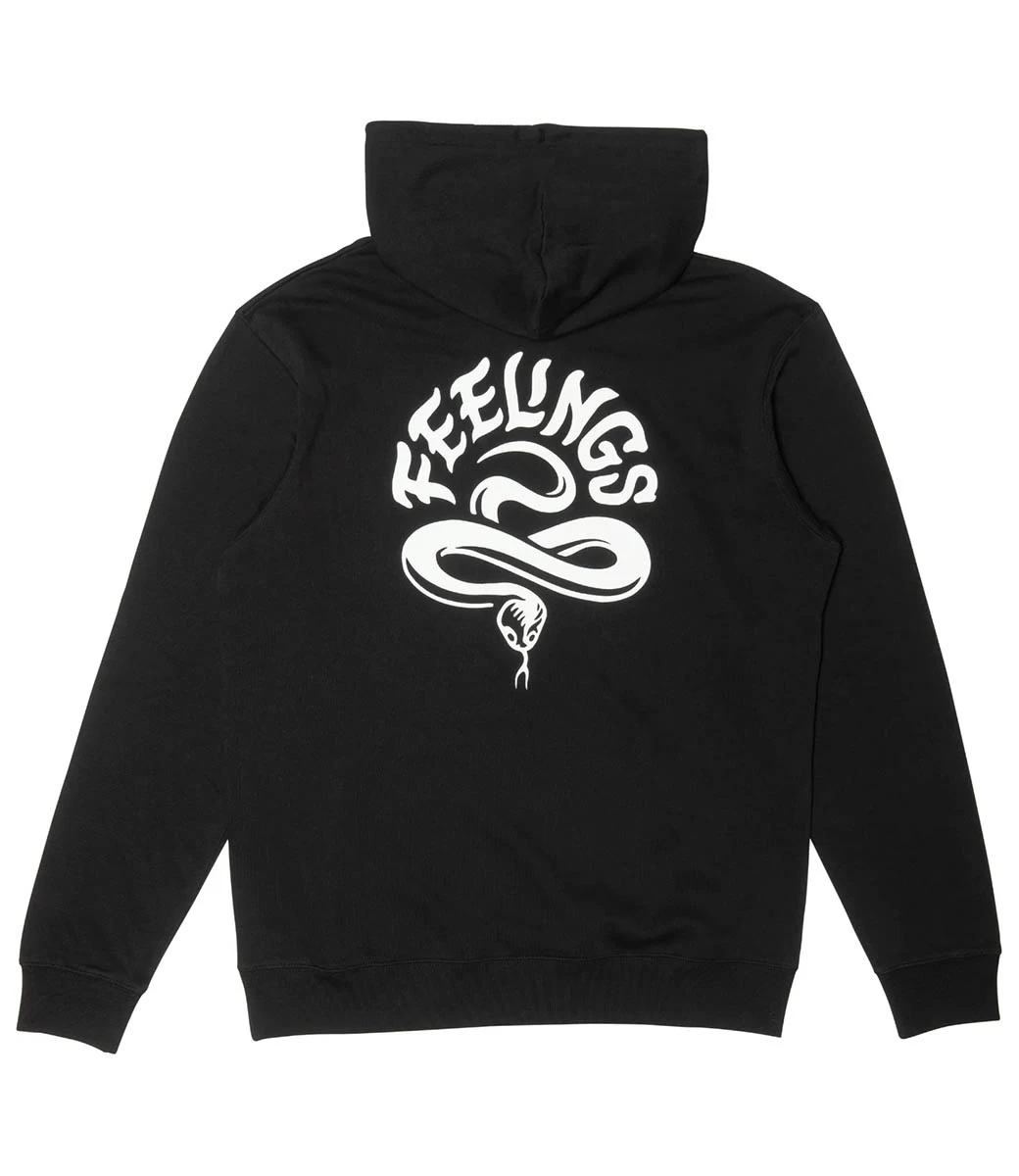 FEELINGS Snake Hoodie - Black 3 FEELINGS Snake Hoodie - Black - Afbeelding 2