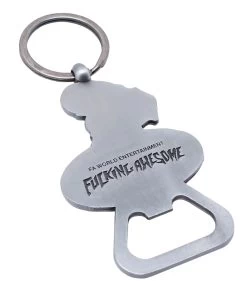 FUCKING AWESOME Flea The World Bottle Keychain - Stainless Steel -Skateboard Kortingswinkel fucking awesome flea the world bottle keychain sta 2