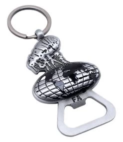FUCKING AWESOME Flea The World Bottle Keychain - Stainless Steel
