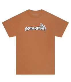 FUCKING AWESOME Muerto T-Shirt - Brown Sugar -Skateboard Kortingswinkel fucking awesome muerto t shirt brown sugar 1