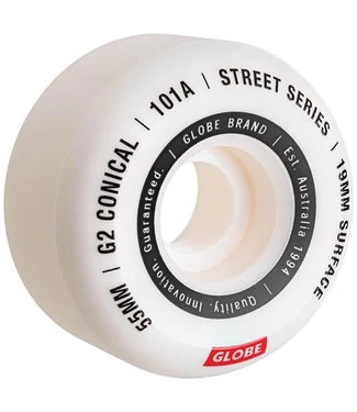 GLOBE G2 Conical Street Wheel White/Essential - 55mm 3 GLOBE G2 Conical Street Wheel White/Essential - 55mm