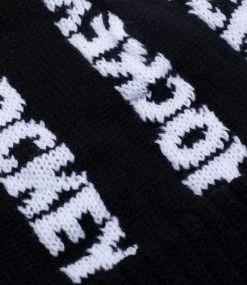 HOCKEY Bob Beanie - Black/White -Skateboard Kortingswinkel hockey bob beanie black white 2