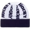 HOCKEY Bob Beanie - Navy/White -Skateboard Kortingswinkel hockey bob beanie navy white