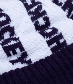 HOCKEY Bob Beanie - Navy/White -Skateboard Kortingswinkel hockey bob beanie navy white 2
