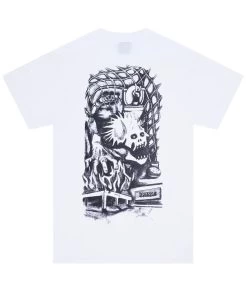 HOCKEY Mere Mortal T-Shirt - White -Skateboard Kortingswinkel hockey mere mortal t shirt white 1