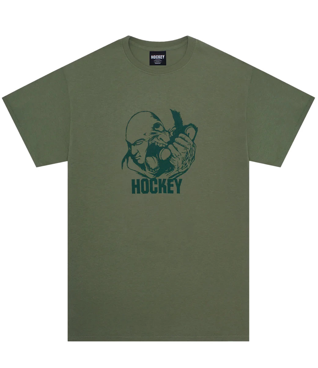 HOCKEY Please Hold T-Shirt - Army 3 HOCKEY Please Hold T-Shirt - Army - Afbeelding 2
