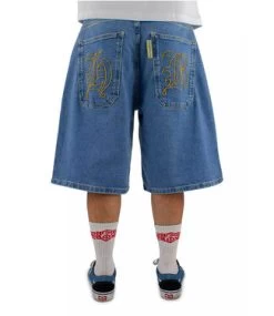 HOMEBOY X-Tra Baggy Gothic Denim Short - Moon