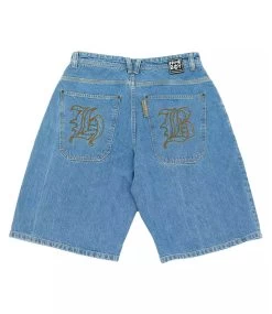 HOMEBOY X-Tra Baggy Gothic Denim Short - Moon -Skateboard Kortingswinkel homeboy x tra baggy gothic denim short moon 3