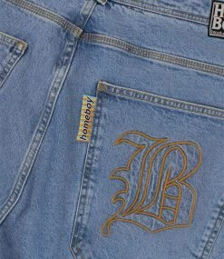 HOMEBOY X-Tra Baggy Gothic Denim Short - Moon -Skateboard Kortingswinkel homeboy x tra baggy gothic denim short moon 5